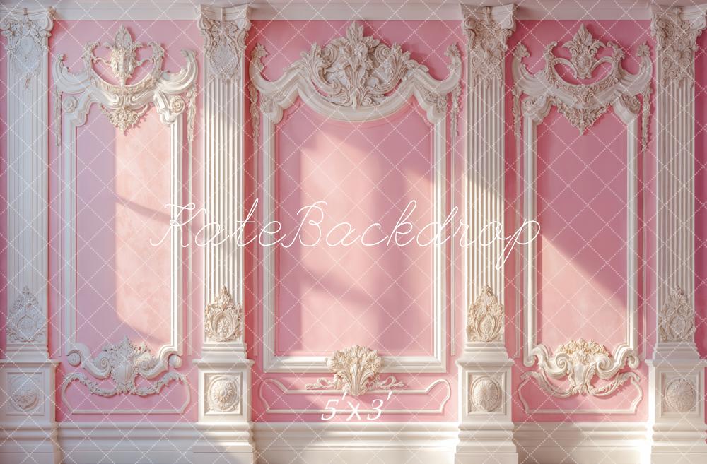Kate Élégant Rose Mur Vintage Soleil Toile de fond conçue par Emetselch - Kate Backdrop FR