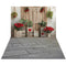 Kate Saint Valentin Bohème Cactus Rustique Toile de fond+Pierre Brique Gris Sol Toile de fond - Kate Backdrop FR