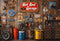 Kate Garage Vintage Mur en Bois Toile de fond conçue par Emetselch - Kate Backdrop FR