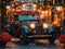 Kate Saint Valentin Voiture Roses Lumière Toile de fond conçue par Emetselch - Kate Backdrop FR
