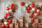 Kate Saint Valentin Ballons Rustique Bois Toile de fond conçue par Emetselch - Kate Backdrop FR
