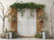 Kate Printemps Porte Verdure Arbre Mur de briques Toile de fond conçue par Emetselch - Kate Backdrop FR