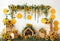Kate Printemps Tournesol Jardin Nid d'abeille Toile de fond conçue par Emetselch - Kate Backdrop FR