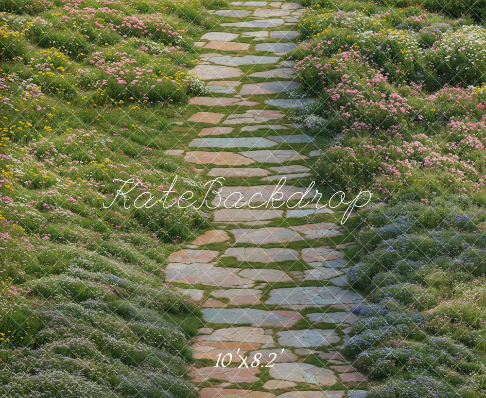 Kate Printemps Jardin Allée Sol Toile de fond conçue par Emetselch - Kate Backdrop FR
