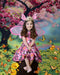 Kate Printemps Cerisier Fleurs Rose Arbre Toile de fond conçue par Emetselch
