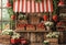Kate Printemps Marché aux Fraises Fleurs Bois Toile de fond conçue par Emetselch - Kate Backdrop FR