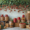 Kate Printemps Fraise Récolte Panier Rustique Toile de fond conçue par Emetselch - Kate Backdrop FR