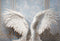 Kate Ailes d'ange Blanc Mur Vintage Portrait Toile de fond conçue par Emetselch - Kate Backdrop FR