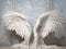 Kate Ailes d'ange Blanc Mur Vintage Portrait Toile de fond conçue par Emetselch - Kate Backdrop FR