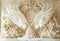 Kate Ailes d'ange Fleurs Portrait Mariage Beige Toile de fond conçue par Emetselch - Kate Backdrop FR