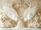 Kate Ailes d'ange Fleurs Portrait Mariage Beige Toile de fond conçue par Emetselch - Kate Backdrop FR