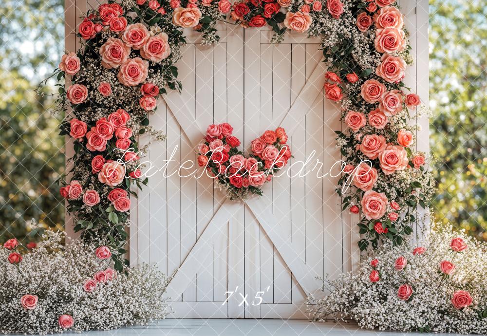Kate Saint Valentin Fleurs Mariage Porte Toile de fond conçue par Emetselch - Kate Backdrop FR