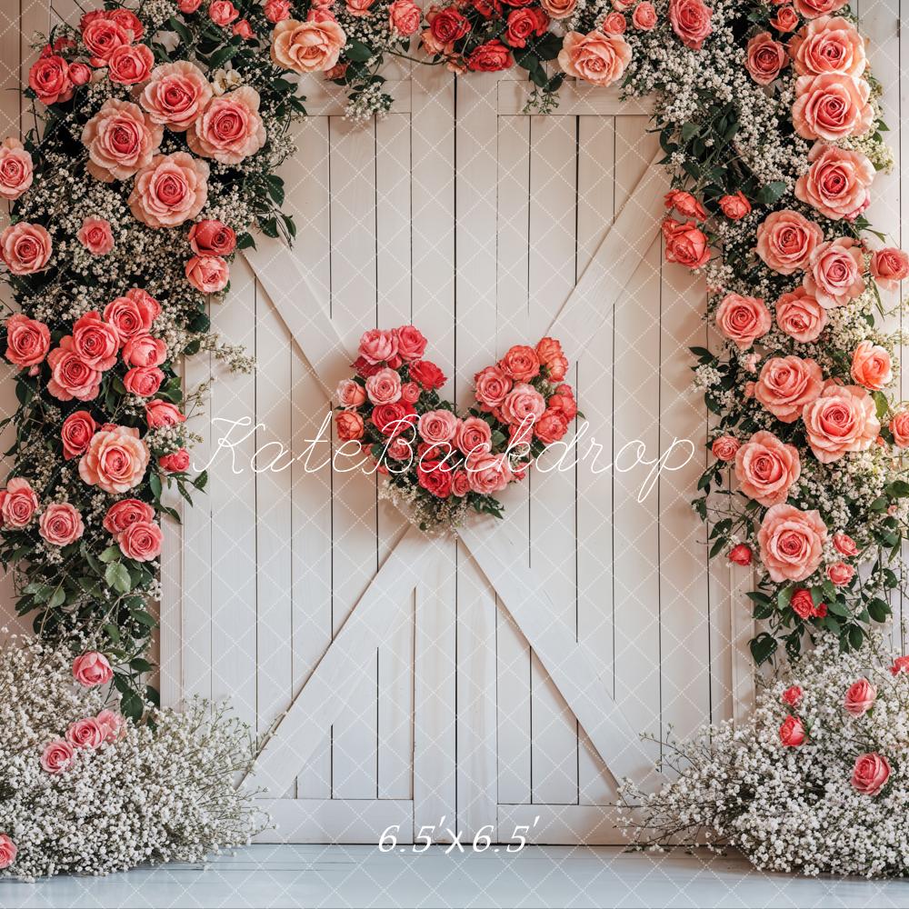 Kate Saint Valentin Fleurs Mariage Porte Toile de fond conçue par Emetselch - Kate Backdrop FR