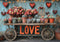 Kate LOVE Bois Succulente Fleur Lumières Toile de fond conçue par Laura Bybee - Kate Backdrop FR