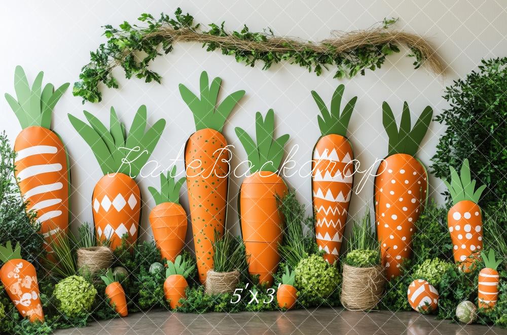 Kate Pâques Jardin de Carottes Intéressant Toile de fond conçue par Patty Roberts - Kate Backdrop FR