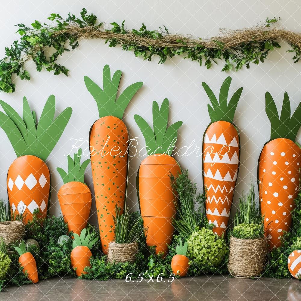 Kate Pâques Jardin de Carottes Intéressant Toile de fond conçue par Patty Roberts - Kate Backdrop FR