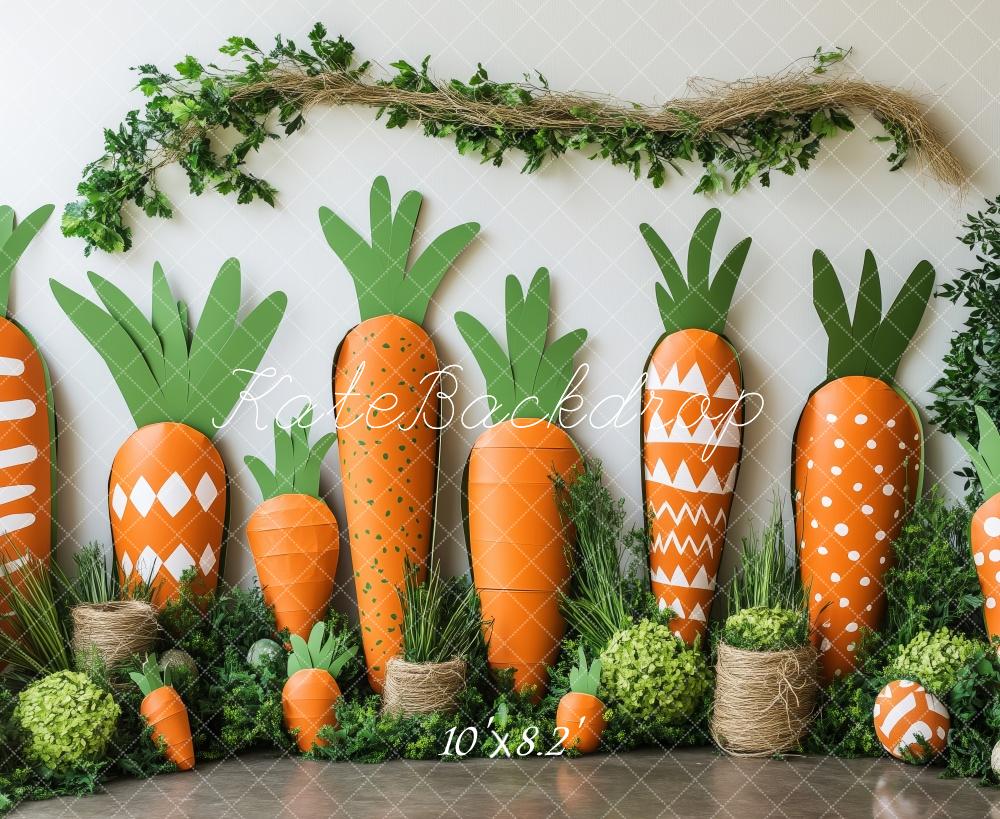 Kate Pâques Jardin de Carottes Intéressant Toile de fond conçue par Patty Roberts - Kate Backdrop FR
