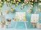 Kate Pâques Peinture Atelier Œufs Fleur Toile de fond conçue par Patty Roberts - Kate Backdrop FR