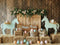 Kate Ferme Pâques Silhouette de Cheval Toile de fond conçue par Patty Roberts - Kate Backdrop FR