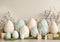 Kate Pâques Pastel Œufs Lapin Toile de fond conçue par Patty Roberts - Kate Backdrop FR