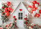 Kate Saint Valentin Ballon Fleurs Maison Toile de fond conçue par Patty Roberts - Kate Backdrop FR