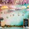Kate Printemps Parapluie Jardin Fleurs Toile de fond conçue par Patty Roberts - Kate Backdrop FR