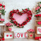 Kate Saint Valentin Fleurs Rouge Cœur Toile de fond conçue par Patty Roberts - Kate Backdrop FR
