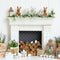 Kate Pâques Cheminée Blanc Oeufs Bois Toile de fond conçue par Patty Roberts - Kate Backdrop FR