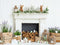 Kate Pâques Cheminée Blanc Oeufs Bois Toile de fond conçue par Patty Roberts - Kate Backdrop FR