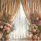Kate Bohème Fleurs Beige Rideau Vase Toile de fond conçue par Emetselch - Kate Backdrop FR