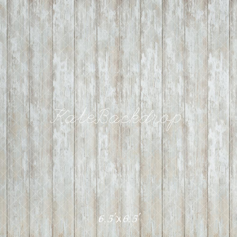 Kate Vintage Planche de Bois Blanc Sol Toile de fond conçue par Kate Image - Kate Backdrop FR