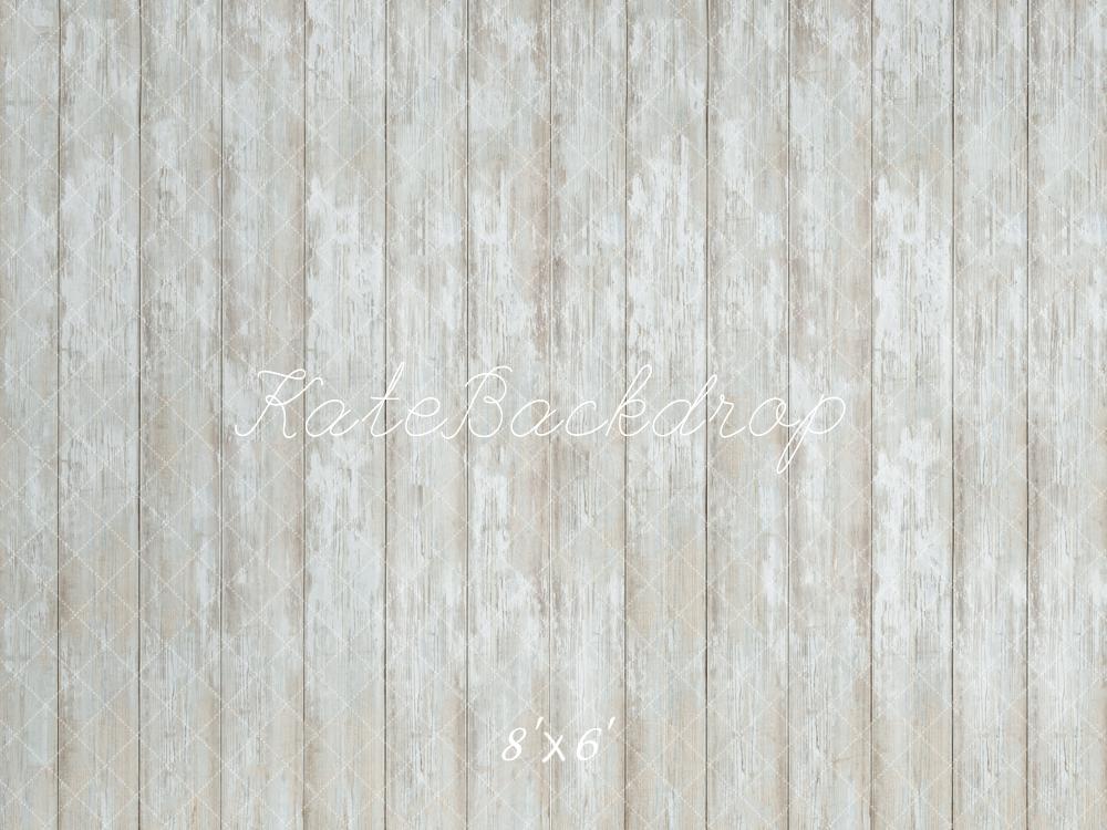 Kate Vintage Planche de Bois Blanc Sol Toile de fond conçue par Kate Image - Kate Backdrop FR
