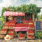 Kate Printemps Ferme de Fraises Marché Toile de fond conçue par Emetselch - Kate Backdrop FR