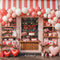 Kate Saint Valentin Ballon Rouge Pâtisserie Toile de fond conçue par Emetselch - Kate Backdrop FR