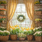 Kate Printemps Fleurs Tulipes Fenêtre Jaune Toile de fond conçue par Emetselch - Kate Backdrop FR