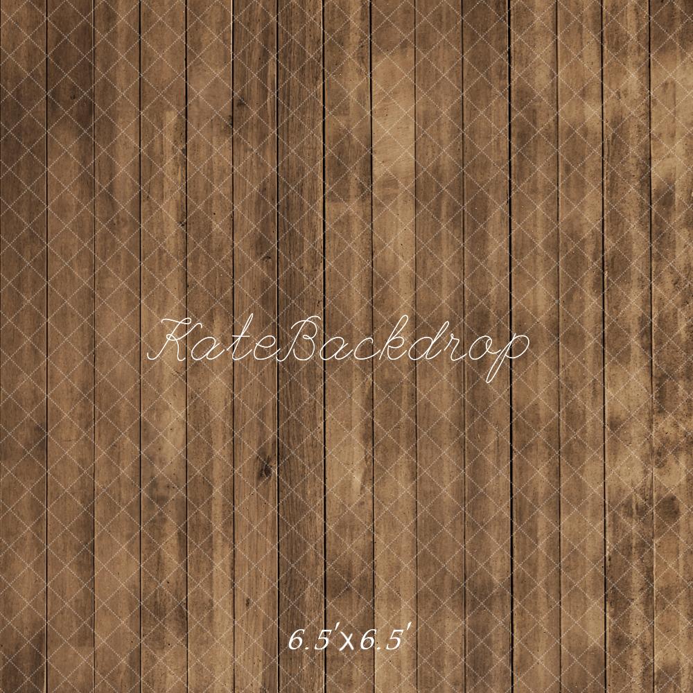 Kate Rustique Planche de bois Marron Sol Toile de fond conçue par Kate Image - Kate Backdrop FR