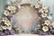 Kate Printemps Fleurs Arche Violet Toile de fond conçue par Emetselch - Kate Backdrop FR