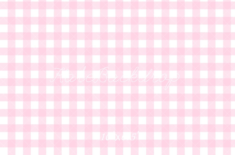 Kate Rose clair Motif à Carreaux Toile de fond conçue par Mandy Ringe - Kate Backdrop FR