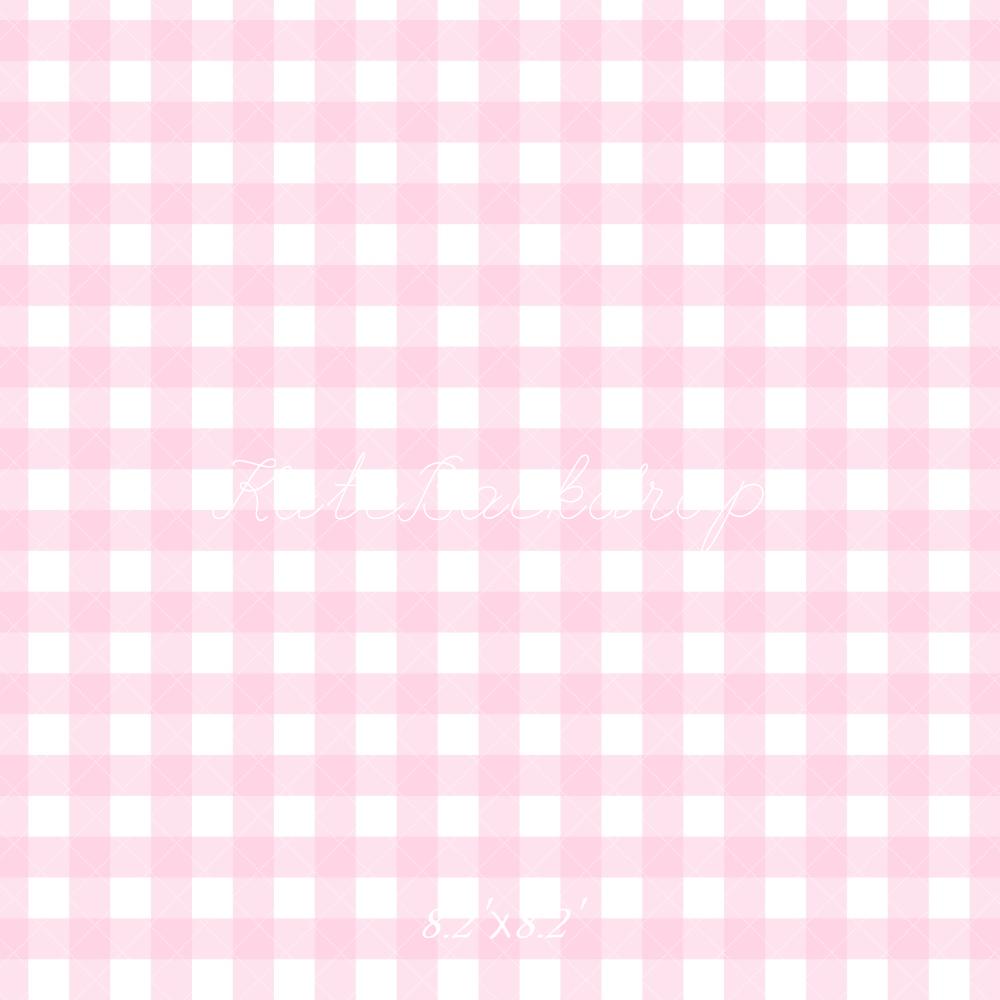 Kate Rose clair Motif à Carreaux Toile de fond conçue par Mandy Ringe - Kate Backdrop FR