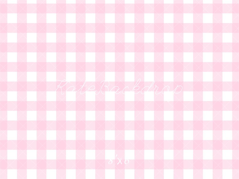 Kate Rose clair Motif à Carreaux Toile de fond conçue par Mandy Ringe - Kate Backdrop FR