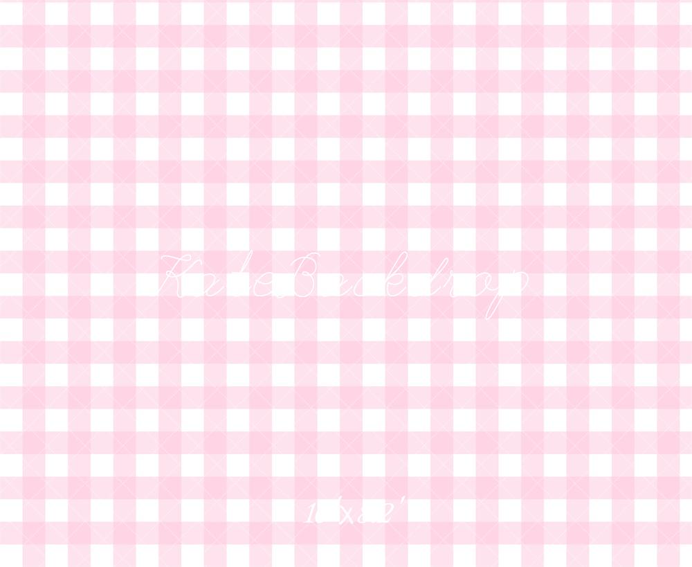 Kate Rose clair Motif à Carreaux Toile de fond conçue par Mandy Ringe - Kate Backdrop FR