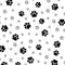Kate Blanc & Noir Motif de Patte Toile de fond conçue par Mandy Ringe - Kate Backdrop FR
