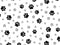 Kate Blanc & Noir Motif de Patte Toile de fond conçue par Mandy Ringe - Kate Backdrop FR