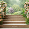 Kate Jardin Escalier en cascade Fleurs Toile de fond conçue par Mini MakeBelieve - Kate Backdrop FR
