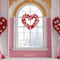Kate Saint Valentin Cœur Fenêtre Rouge Toile de fond conçue par Mini MakeBelieve - Kate Backdrop FR