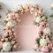 Kate Mariage Printemps Fleur Arche Rose Toile de fond conçue par Mini MakeBelieve - Kate Backdrop FR