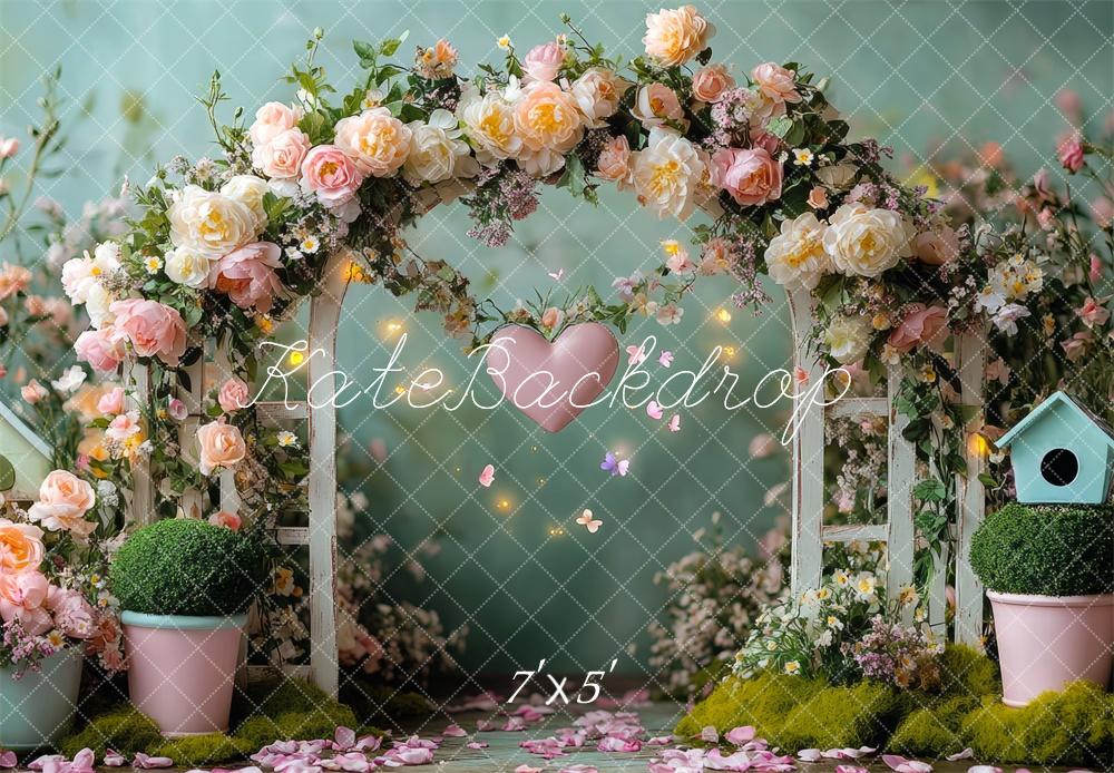 Kate Fleurs Arche Jardin Fée Enfant Toile de fond conçue par Mini MakeBelieve - Kate Backdrop FR