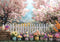 Kate Printemps Fleurs Clôture Coloré Toile de fond conçue par Mini MakeBelieve - Kate Backdrop FR