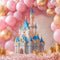 Kate Anniversaire Château Ballons Couronnes Toile de fond conçue par Emetselch - Kate Backdrop FR