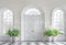 Kate Minimalisme Élégant Blanc Porte Toile de fond conçue par Emetselch - Kate Backdrop FR
